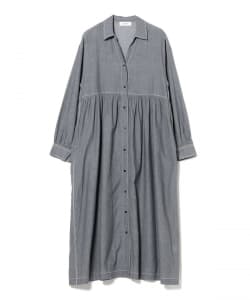 シアー デニム シャツ ワンピース