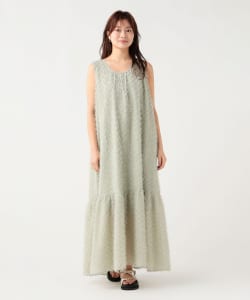 バック リボン ジャカード ワンピース