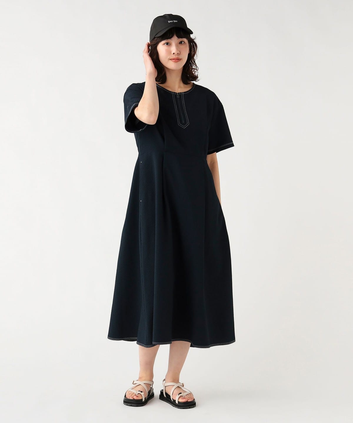 BEAMS HEART（ビームス ハート）シアサッカー ワンピース（ワンピース