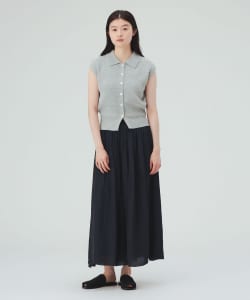 フレンチスリーブ ポロニット × ギャザースカート（セットアイテム）