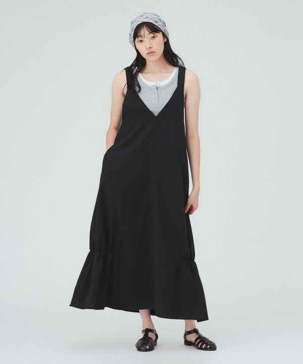 皱褶吊带裙 [H:169cm]