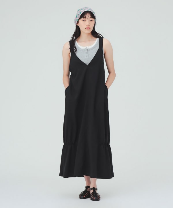 皱褶吊带裙 [H:169cm]