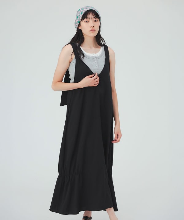 皱褶吊带裙 [H:169cm]