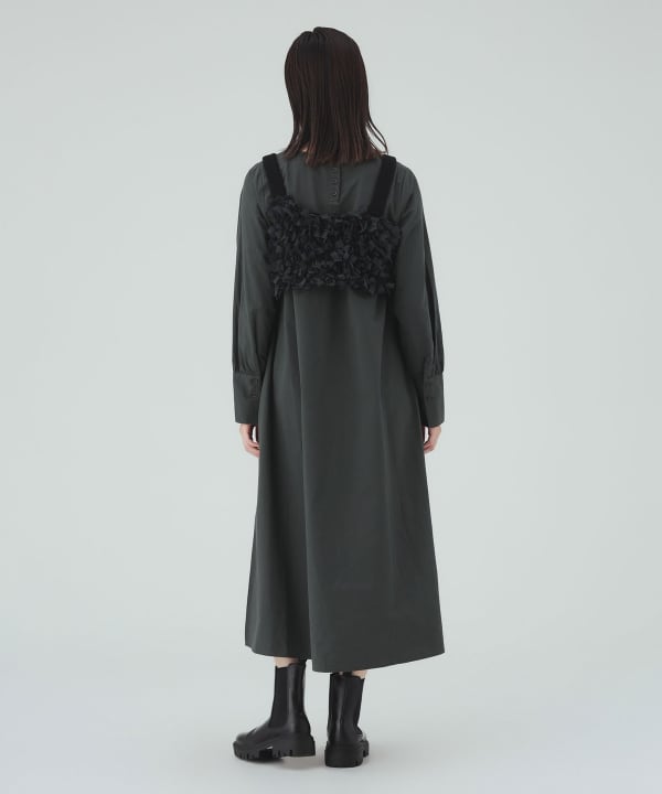 薄紗針織吊帶衫x連衣裙 (組合商品) [H:168cm]