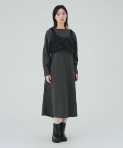 チュール ニット キャミソール × ワンピース（セットアイテム）