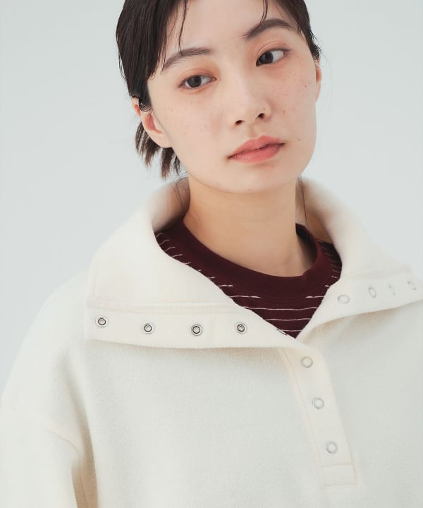 半子母扣針織連衣裙