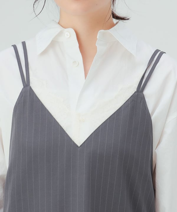 【10%OFFクーポン対象】レース キャミソール ワンピース
