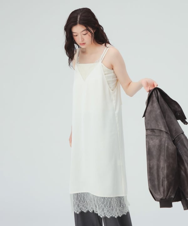 【10%OFFクーポン対象】レース キャミソール ワンピース [H：171cm]