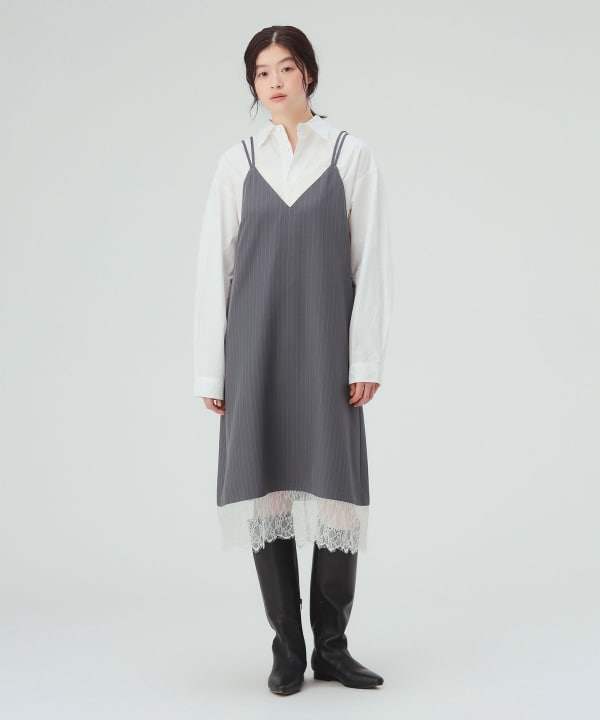 【10%OFFクーポン対象】レース キャミソール ワンピース [H：171cm]