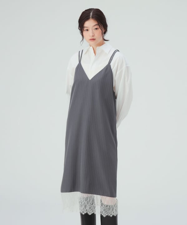 【10%OFFクーポン対象】レース キャミソール ワンピース [H：171cm]