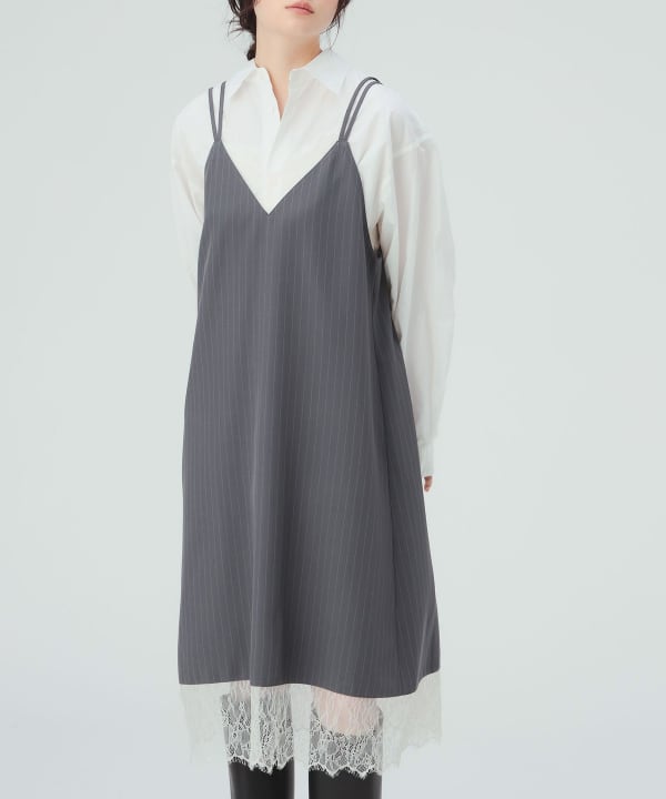 【10%OFFクーポン対象】レース キャミソール ワンピース [H：171cm]