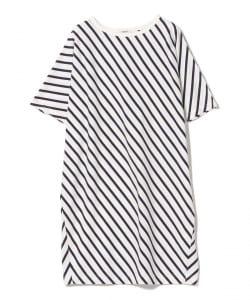 BEAMS HEART / ナナメボーダー カットワンピース