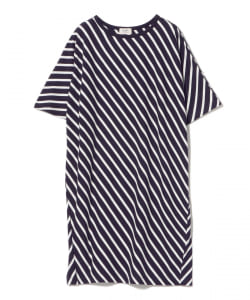 BEAMS HEART / ナナメボーダー カットワンピース