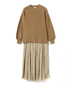 BEAMS HEART / クルーネック セットアップ フレアスカート
