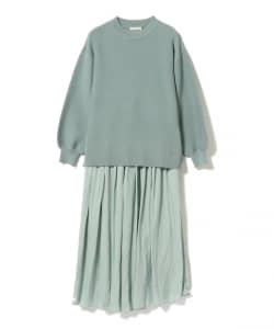 BEAMS HEART / クルーネック セットアップ フレアスカート