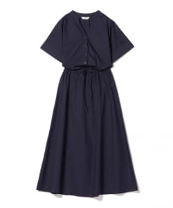 BEAMS HEART / スキッパーネック ドロスト ワンピース
