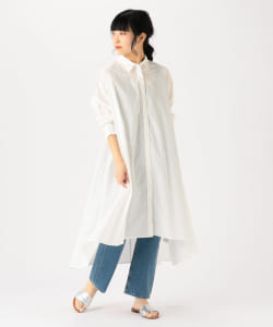 BEAMS HEART / イレギュラーヘム シャツワンピース