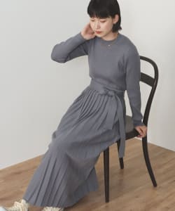 ロングスリーブ リブニット セットアップ（セットアイテム）