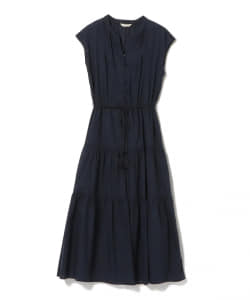 BEAMS HEART / スキッパーネック ティアード ワンピース