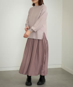 BEAMS HEART / ニットプルオーバー スカート 2Pセット