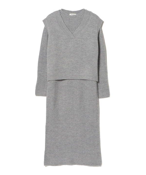 Beams Heart ビームス ハート Beams Heart ニットベスト ニットワンピース 2pセット ワンピース ワンピース 通販 Beams