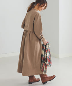 BEAMS HEART / ピーチスキン シャツ ワンピース