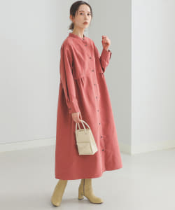 BEAMS HEART / ピーチスキン シャツ ワンピース