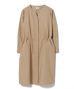 ▲ノーカラー ドロスト ワンピース