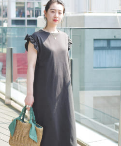 【アウトレット】BEAMS HEART / 袖フリルカット ワンピース