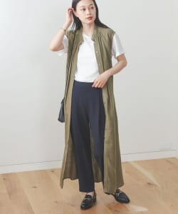 ネックギャザー フレンチワンピース