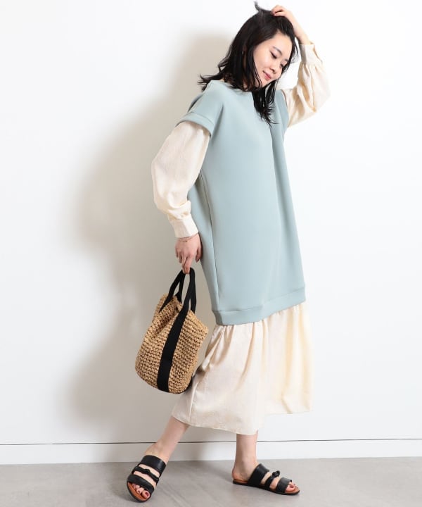 BEAMS HEART(ビームス ハート)ドッキング コンビワンピース BEAMS HEART(ビームス ハート)ドッキング コンビワンピース