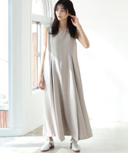 BEAMS HEART / ノースリーブ バックタックワンピース