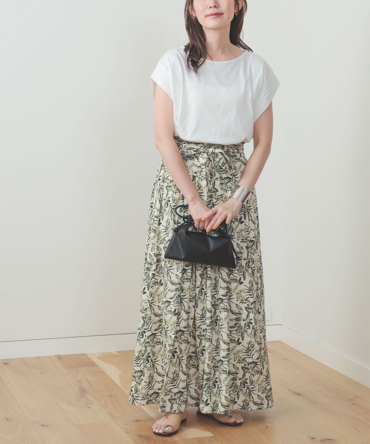 BEAMS HEART BEAMS HEART Pattern Skirt (Maxi/Long Skirt