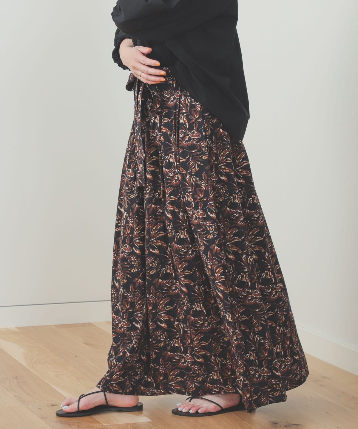 【the khaki】メッシュデザイン　イージースカート【BEAMS】 the khaki】メッシュデザイン イージースカート【BEAMS】 the