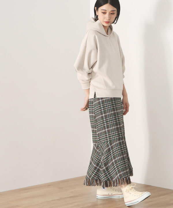 BEAMS HEART（ビームス ハート）チェック柄 ツイード スカート