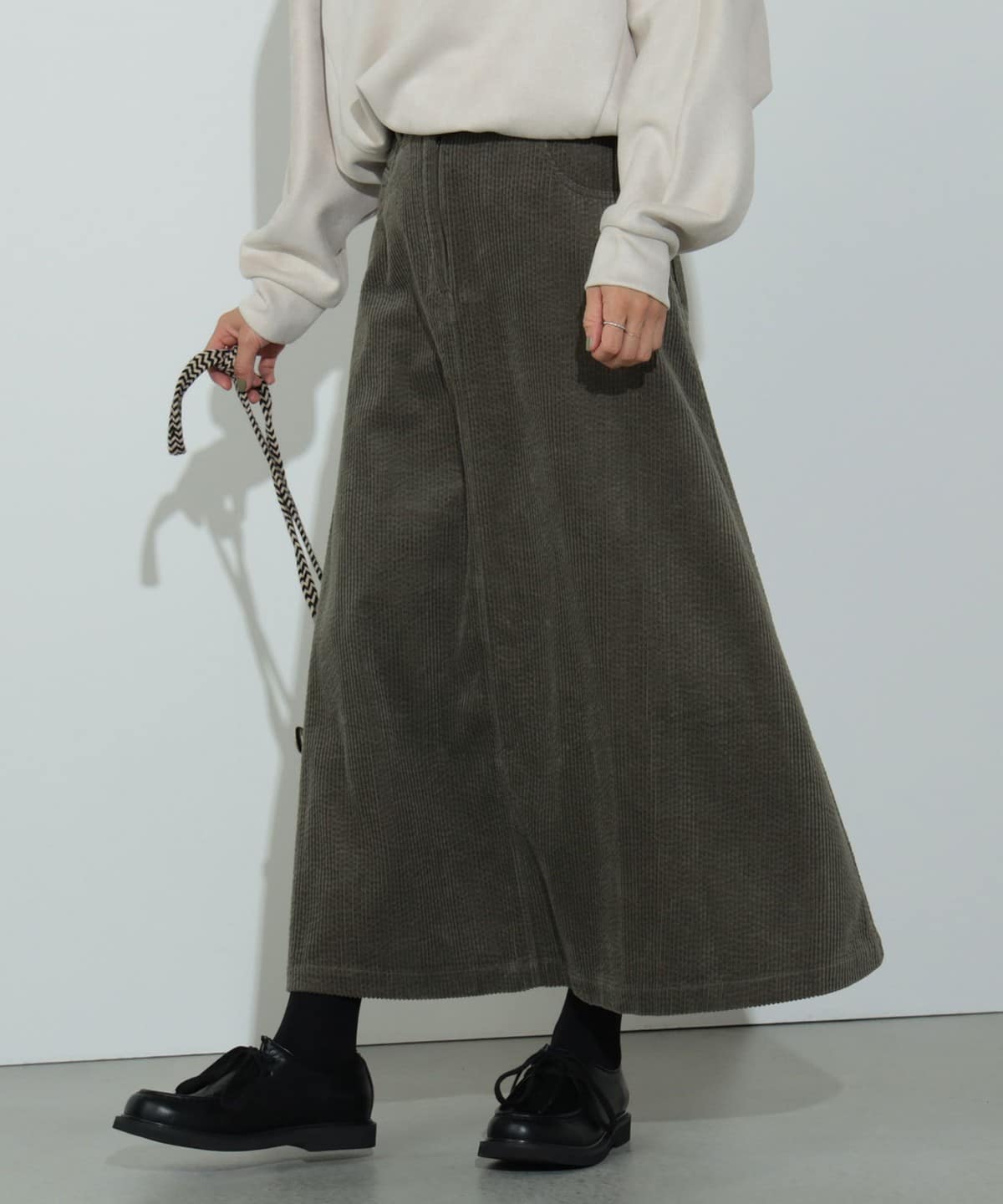 コーデュロイ フレアスカート(S M) スカート WOMEN KHAKI S コーデュロイ フレアスカート(S M) スカート WOMEN KHAKI S