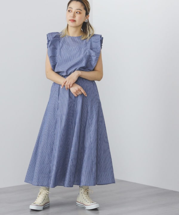 BEAMS HEART（ビームス ハート）マチフレア スカート（スカート マキシ