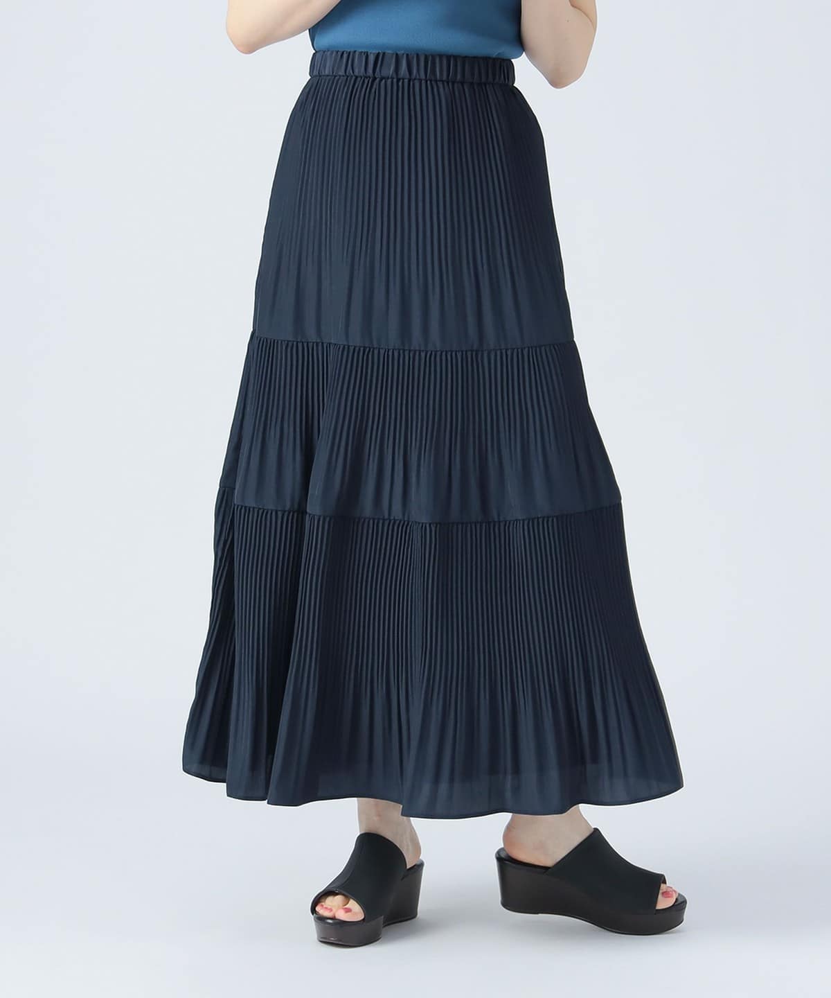 ケシプリーツ ティアードスカート スカート WOMEN NAVY ONE SIZE ケシプリーツ ティアードスカート スカート WOMEN NAVY ONE SIZE