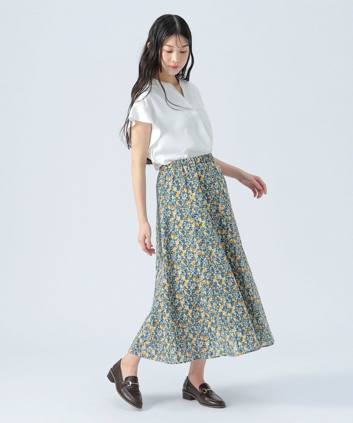 マチ フレアスカート スカート WOMEN FRUIT柄 ONE SIZE マチ フレアスカート スカート WOMEN FRUIT柄 ONE SIZE