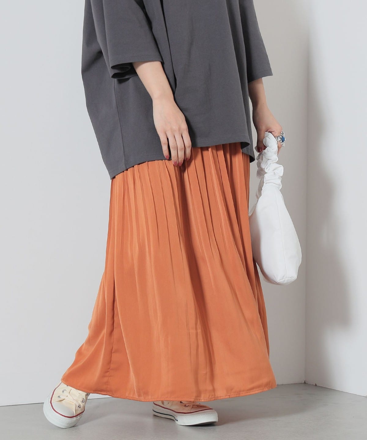 リボン付 プリーツスカート スカート WOMEN ORANGE ONE SIZE リボン付 プリーツスカート スカート WOMEN ORANGE ONE SIZE