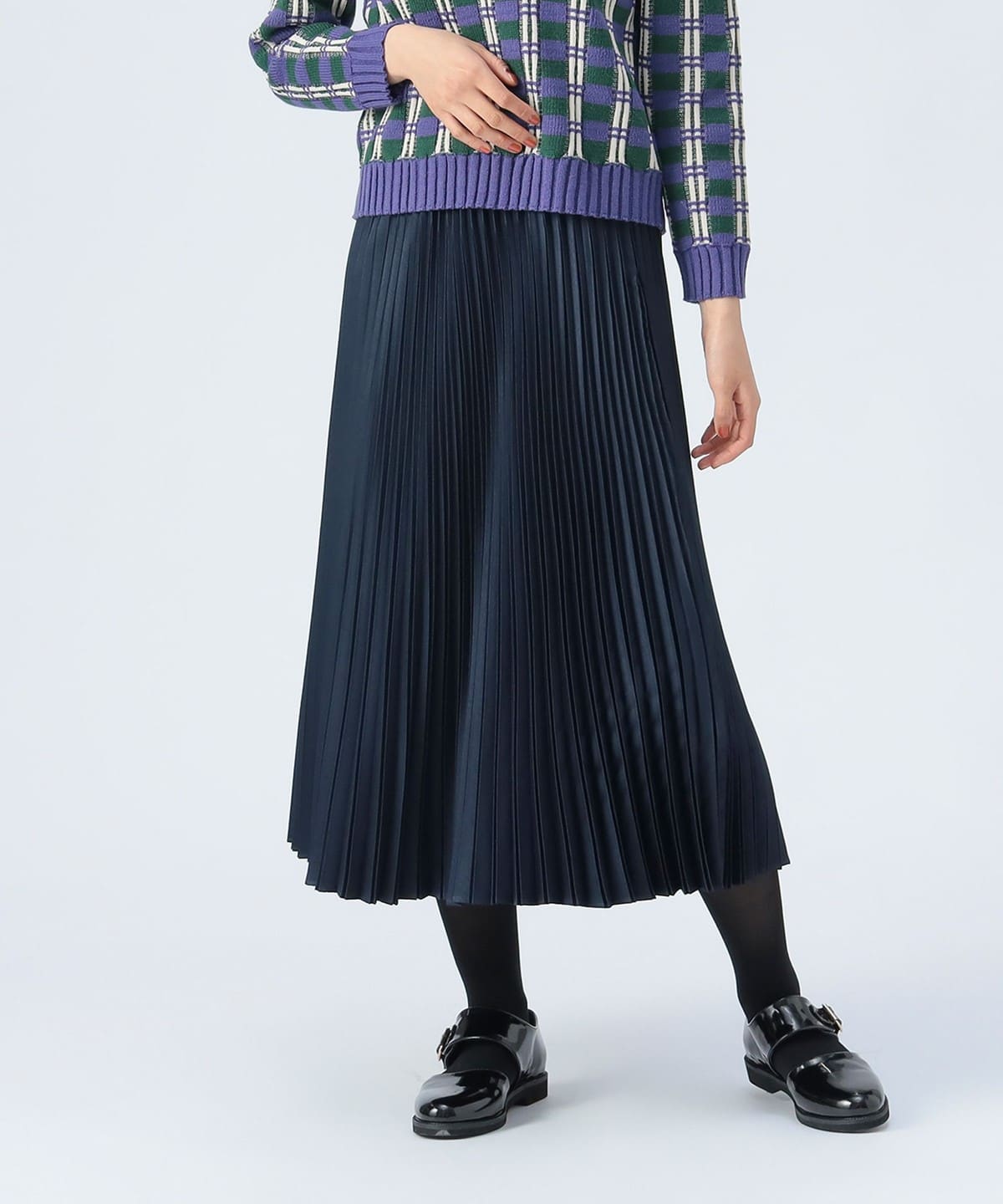 変形プリーツ ロングスカート スカート WOMEN NAVY ONE SIZE 変形プリーツ ロングスカート スカート WOMEN NAVY ONE SIZE
