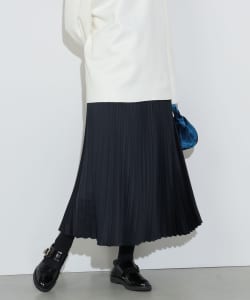 変形プリーツ ロングスカート（洗濯機可能）