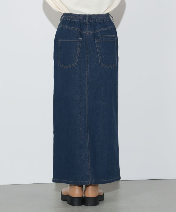MSGM☆Denim Peplum Skirt タイトデニムスカート (MSGM/スカート