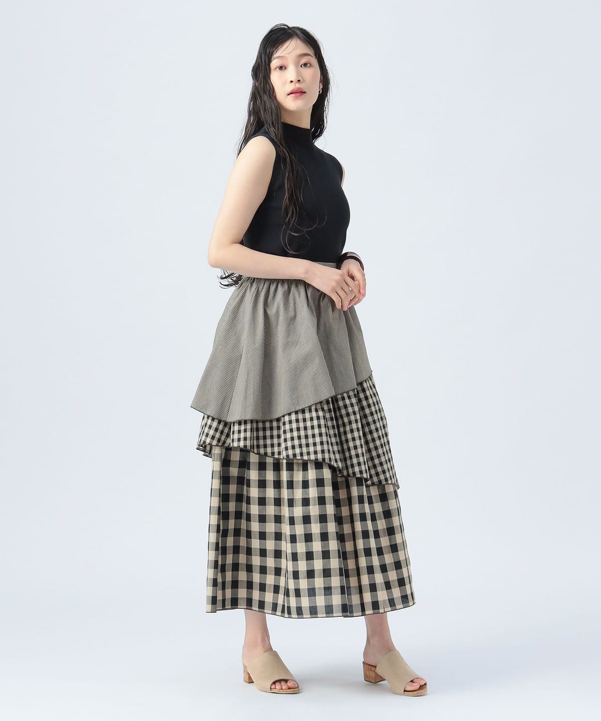 BEAMS HEART（ビームス ハート）ギンガムチェック カラーメロー