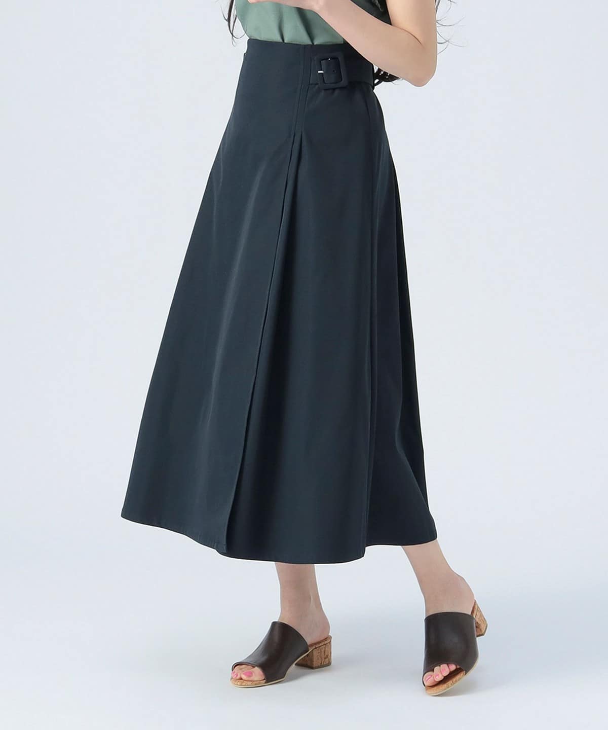 BEAMS HEART(ビームス ハート)アシンメトリー ラップスカート BEAMS HEART(ビームス ハート)アシンメトリー ラップスカート