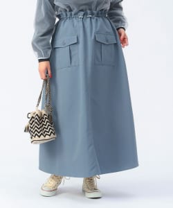 Drawstring waist skirt