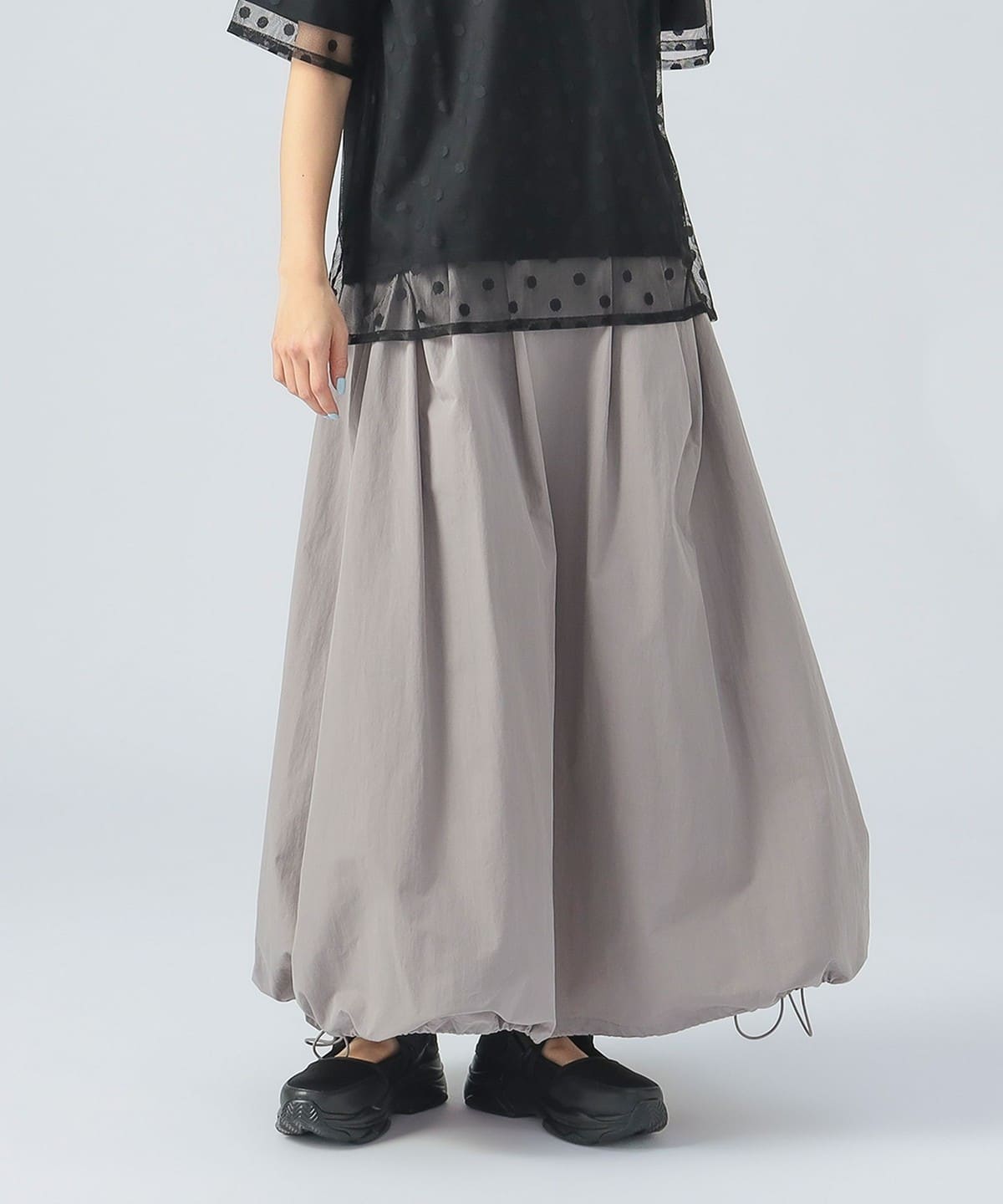 ナイロン ガチャベルト スカート スカート WOMEN LIGHT GREY ONE SIZE ナイロン ガチャベルト スカート スカート WOMEN LIGHT GREY ONE SIZE
