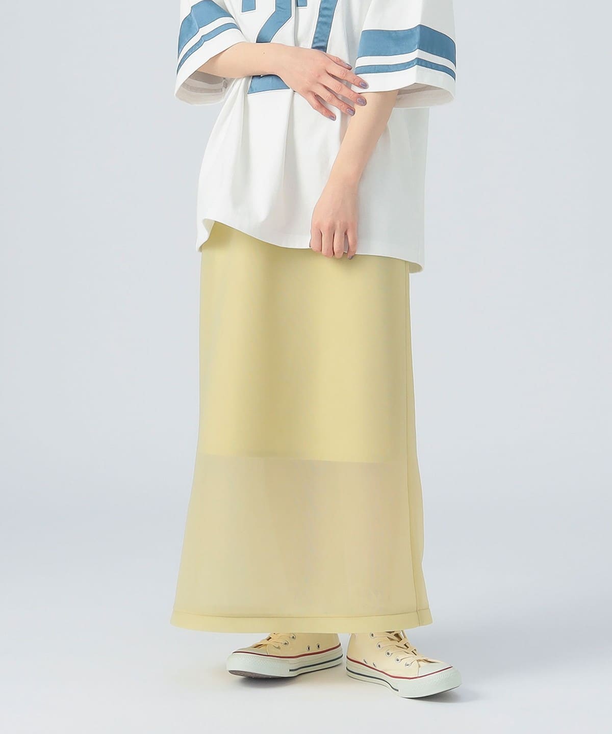 シアー ダンボール ナロースカート スカート WOMEN YELLOW ONE SIZE シアー ダンボール ナロースカート スカート WOMEN YELLOW ONE SIZE