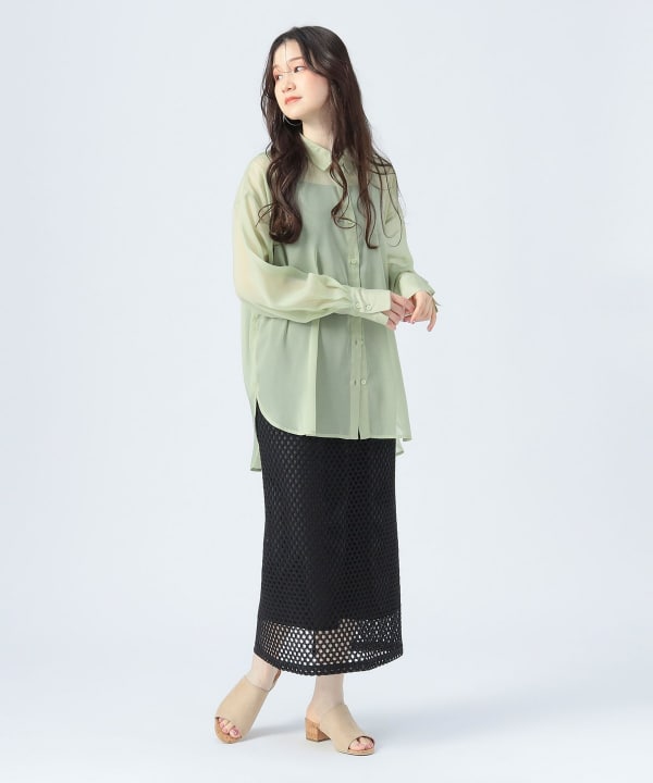 BEAMS HEART(ビームス ハート)メッシュ レース スカート BEAMS HEART(ビームス ハート)メッシュ レース スカート
