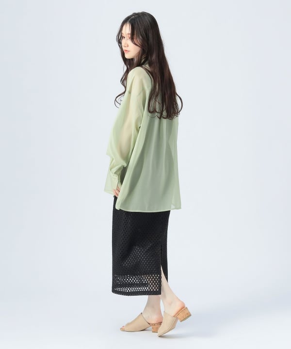 BEAMS HEART（ビームス ハート）メッシュ レース スカート